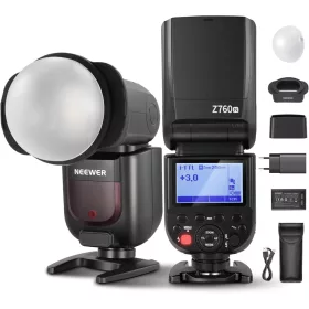   NEEWER Z760-N Nikon TTL Vaku -76W 2.4G 2600mAh HSS TCM Speedlite Flash