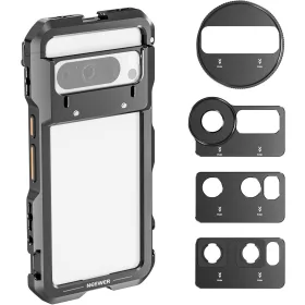   NEEWER Google Pixel 8 Pro Mobil Rig-Cage Szűrő-tartó -67mm 17mm 37mm Filter-adapter (PA088)