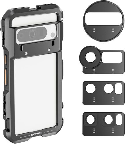 NEEWER Google Pixel 8 Pro Mobil Rig-Cage Szűrő-tartó -67mm 17mm 37mm Filter-adapter (PA088)