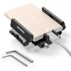   NEEWER Univerzális SSD Tartó (40-65mm) -Rig-Cage 1/4"-Fotós Ketrec Samsung T5 T7 Rögzítő Adapter