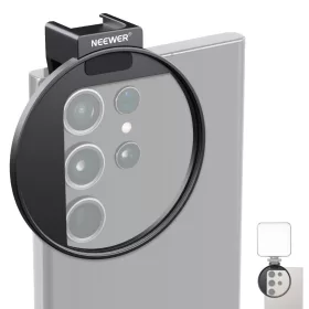   NEEWER Mobil /Okostelefon 67mm Szűrőtartó -iPhone Samsung Filter Mount Cold Shoe Vakupaucs tartóval