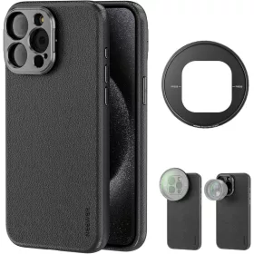   NEEWER Apple iPhone 15 Pro Max Fotós Videó Tok - 17mm & 67mm Objektív Szűrű-adapteres védőtok -Filter Case