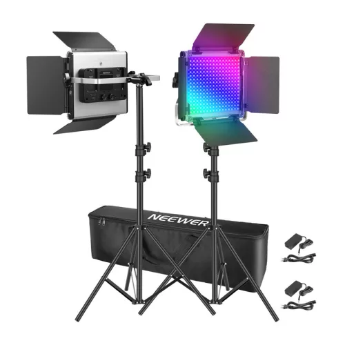 Neewer LED lámpa PRO II (2×660, RGB, 2×200cm)