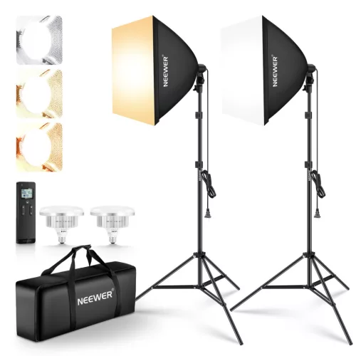 NEEWER NK103 45W LED szett softboxokkal és 2.4G távirányítóval (2 db izzó, EU)