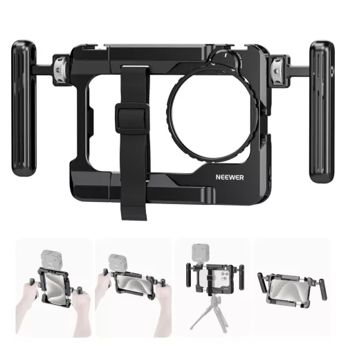 NEEWER PA017 Univerzális Telefon Ketrec 67mm Szűrő Adapterrel