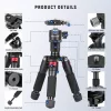 Neewer kis méretű alumínium asztali tripod (piros)