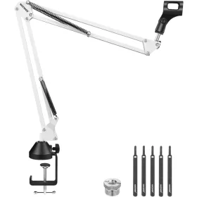   NEEWER Mikrofon Tartó Asztali Állvány/ Boom kar -3/8" 5/8" Mic Stand (Fehér)