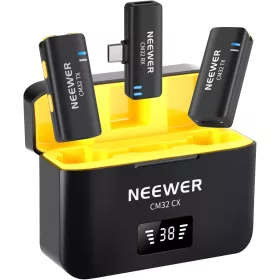   NEEWER CM32 Vezeték-nélküli USB-C (Type C) Mikrofon -Dual Okostelefon/ Mobil/ PC/ Mikrofon Kit (2+1)