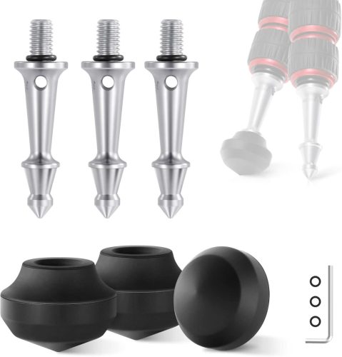 NEEWER Fotós Állványláb 3/8" -Gumírozott és Hegyes Tripod Talp