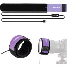 NEEWER 300mm USB objektívmelegítő (lila)