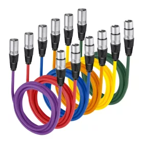   NEEWER Audiokábel /Male-Female XLR Mikrofon Kábel 100cm (6db)