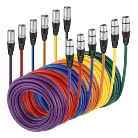   NEEWER Audiokábel /Male-Female XLR Mikrofon Kábel 760cm (6db)