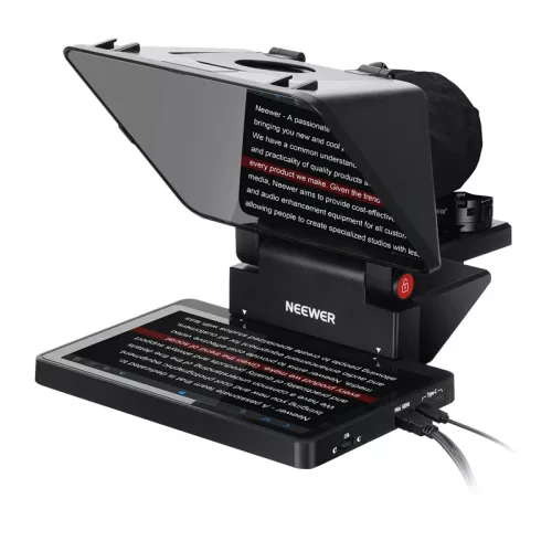 Neewer X11 TM8 teleprompter beépített kijelzővel