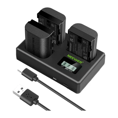NEEWER 3 darabos csere-kit Canon fényképezőgépekhez: LP-E6NH