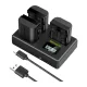 NEEWER 3 darabos csere-kit Canon fényképezőgépekhez: LP-E6NH