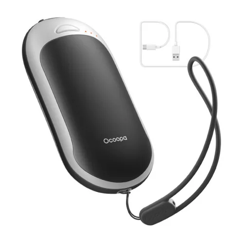 Ocoopa 5000 mAh USB-C Kézmelegítő Powerbank (Fehér) - (Fekete) (46496)