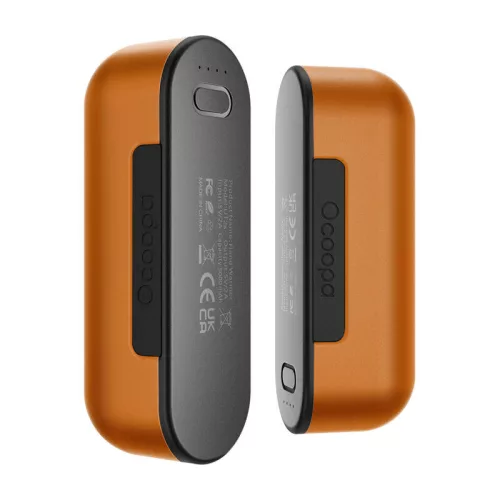 Ocoopa 2x5000 mAh USB-C Kézmelegítő Powerbank (Narancssárga) (46490)