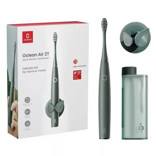 Oclean Air 2T elektromos fogkefe utazó készlet (zöld)