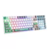 ONIKUMA 98 Gombos USB Mechanikus Billentyűzet (Fehér) (G38 Wired White)