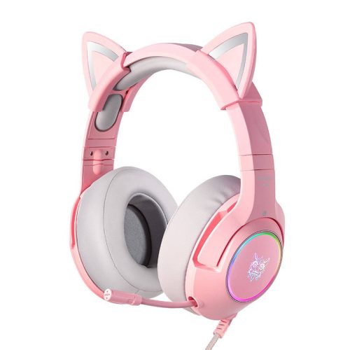 ONIKUMA K9 gaming fejhallgató (rózsaszín)