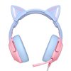 ONIKUMA K9 gamer fejhallgató (rózsaszín-kék)