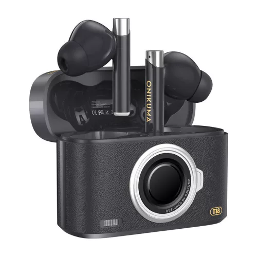 ONIKUMA T18 Bluetooth in-ear fülhallgató (fekete)
