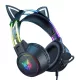 ONIKUMA X15 PRO Gaming fejhallgató Macskafüllel (Fekete)