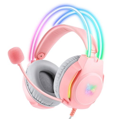ONIKUMA X26 gamer fejhallgató (rózsaszín)