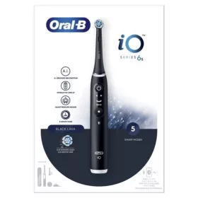   Oral-B elektromos fogkefe iO sorozat 6s forgó/oszcilláló, Lava (fekete)