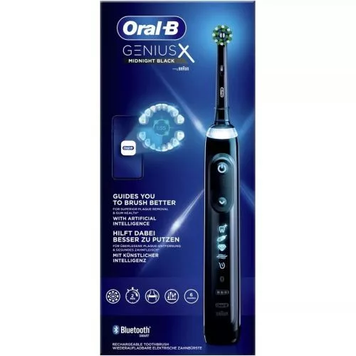 Oral-B elektromos fogkefe Genius X oszcilláló (éjfekete)