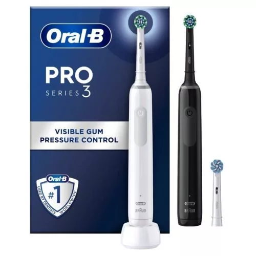 Oral-B elektromos fogkefe DUO (2pcs) Pro3 3900 (fekete)