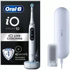   Oral-B elektromos fogkefe iO sorozat 10 – iO Sense töltő és utazó tok (fehér)