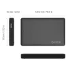Orico 2.5" HDD/SSD Ház USB 3.0 Csatlakozó (2577U3-BK-BP)