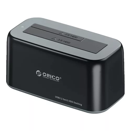 Orico USB-C Dokkolóállomás 2.5/3.5" HDD/SSD, 5Gbps (6819C3-V1-EU-BK-BPIP)
