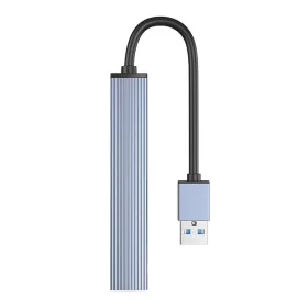   Orico 3 Portos USB 3.0 És TF Kártyaolvasó Adapter HUB (AH-A12F-GY-BP)