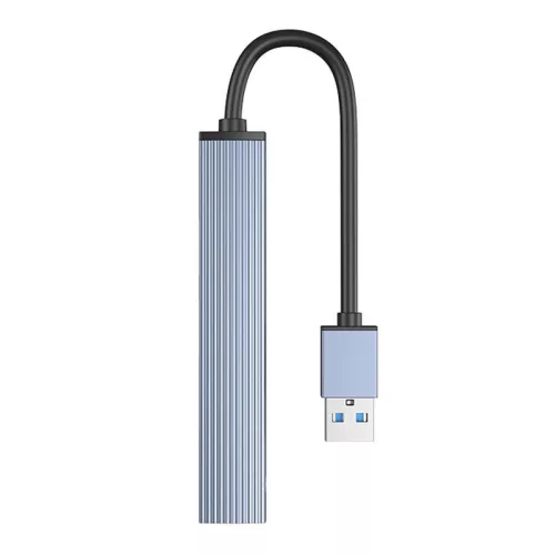 Orico 3 Portos USB 3.0 És TF Kártyaolvasó Adapter HUB (AH-A12F-GY-BP)