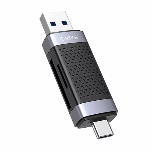 Orico USB És USB-C Kártyaolvasó TF/SD memóriakártyákhoz (CD2D-AC2-BK-EP)