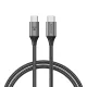 Orico 100W USB-C Töltőkábel (Fekete) (CDX-100CC-BK-BP-IP)
