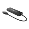 Orico 4 Portos USB HUB Adapter (Fekete) (FL01-BK-BP)