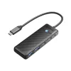 Orico 4in1 USB És Type-C Adapter PD100W (PAPW2AC-C3-015-BK-EP)