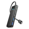 Orico 4in1 USB És Type-C HUB PD Töltés (PAPW2AC-C3-015BKEPIP)