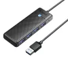 Orico 4 Portos USB 3.0 Elosztó, (Fekete) (PAPW4A-U3-015-BKEPIP)
