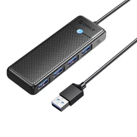   Orico 4 Portos USB 3.0 Elosztó, (Fekete) (PAPW4A-U3-015-BKEPIP)