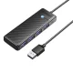 Orico 4 Portos USB 3.0 Elosztó, (Fekete) (PAPW4A-U3-015-BKEPIP)