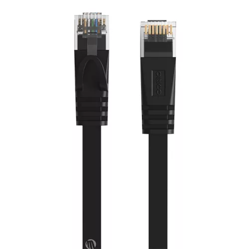 Orico Lapos Cat.6 Ethernet Hálózati Kábel - 1m (Fekete) (PUG-C6B-10-BK-EP)