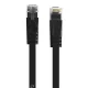 Orico Lapos Cat.6 Ethernet Hálózati Kábel - 1m (Fekete) (PUG-C6B-10-BK-EP)