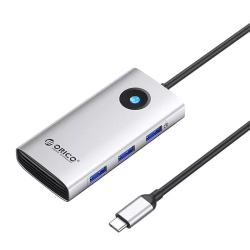 Orico 6in1 Type-C Multifunkciós Dokkolóállomás (Ezüst) (PW11-6PR-SV-EP)