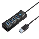 Orico 4 Portos USB 3.0 Elosztó, 5 Gbps, 0.15m (PW4U-U3-015-BK-EP-IP)
