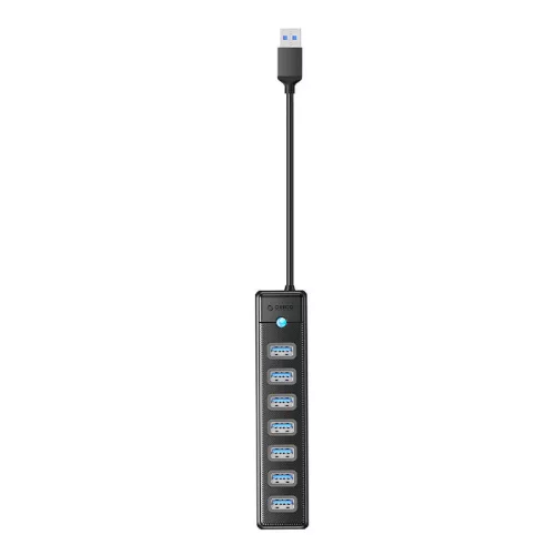Orico 7 Portos USB 3.0 Elosztó Adapter (PW7U-U3-10-BK-EP-IP)