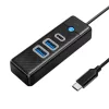 Orico USB-C HUB 2x USB 3.0 És /USB-C Csatlakozó , 5 Gbps, 0.15m (PWC2U-C3-015-BK-EP)